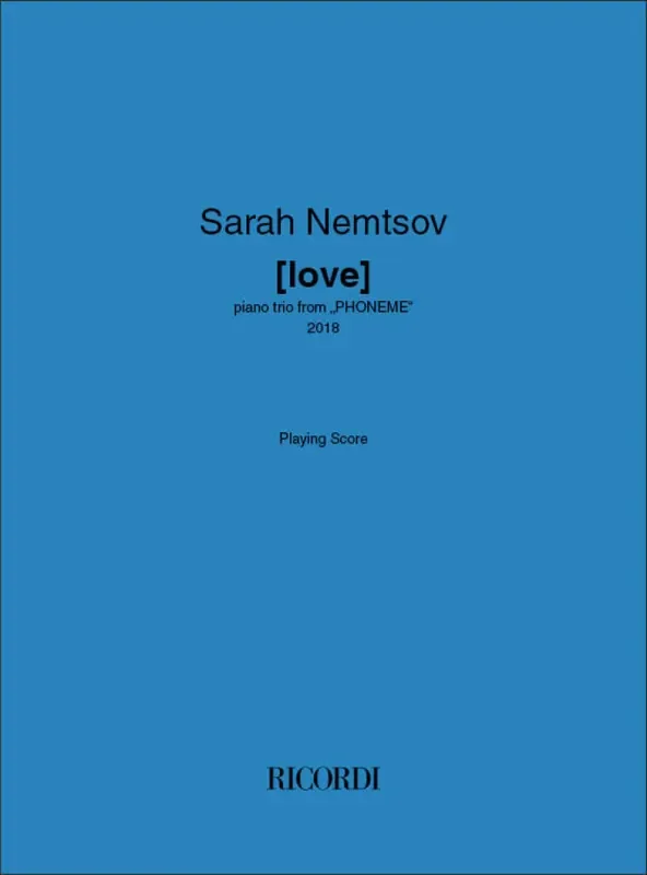 Sarah Nemtsov [love] Klaviertrio