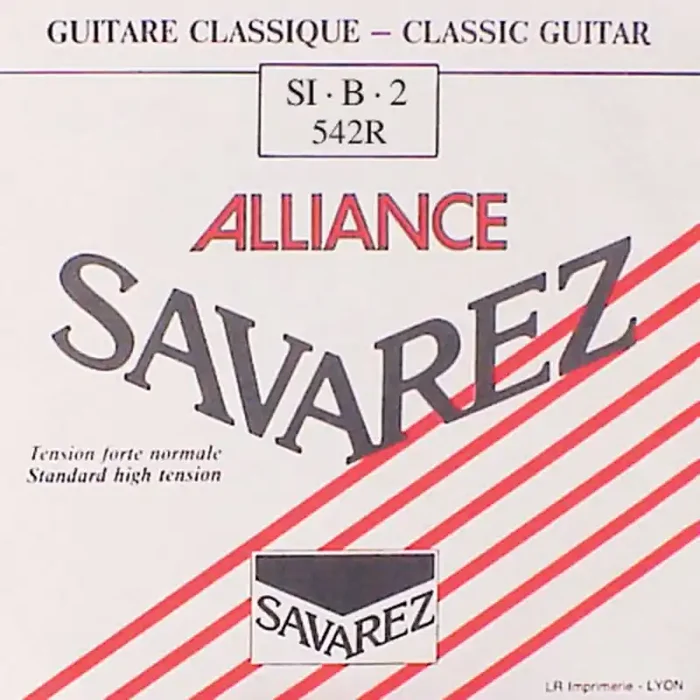 Savarez Alliance Classic B-2-snaar, clear KF composite fiber, sluit aan bij 540-R set, normal tension