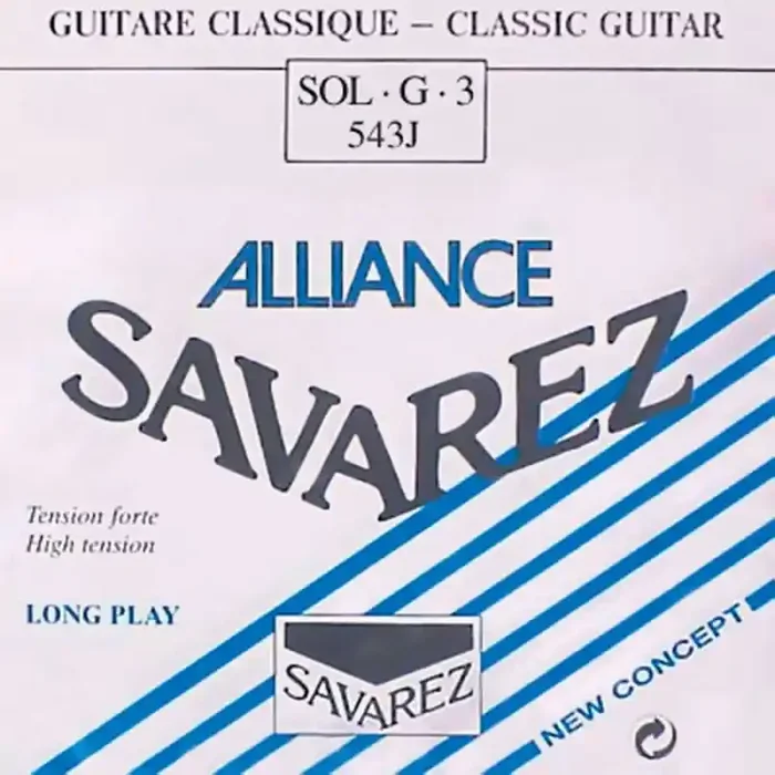 Savarez Alliance Classic G-3-snaar, clear KF composite fiber, sluit aan bij 540-J set, hard tension