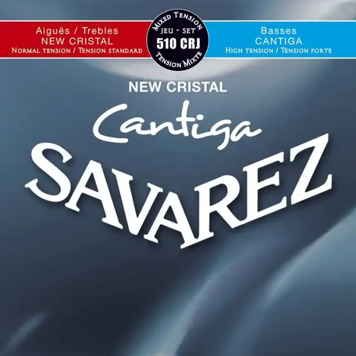 Savarez New Cristal Cantiga snarenset klassiek, New Cristal trebles, Cantiga basses, hybrid tension