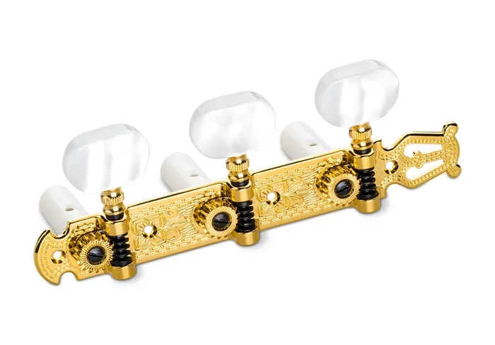 Schaller Lyra acrylic gold Mechaniksatz Klassikgitarre