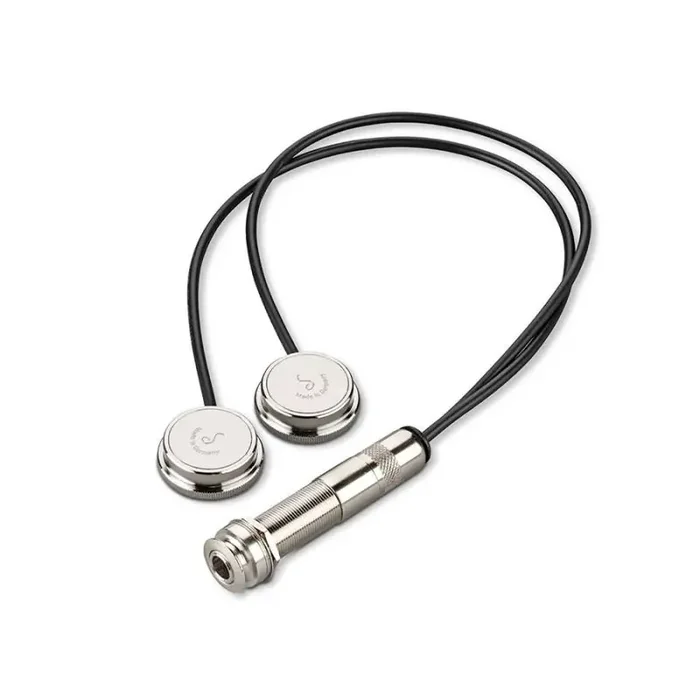 Schaller Oyster D/S double socket pickup for internal mount, 35cm cable with endpin jack