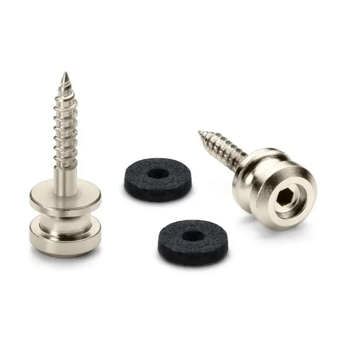 Schaller S-Locks strap button set M (thread length 22mm), nickel