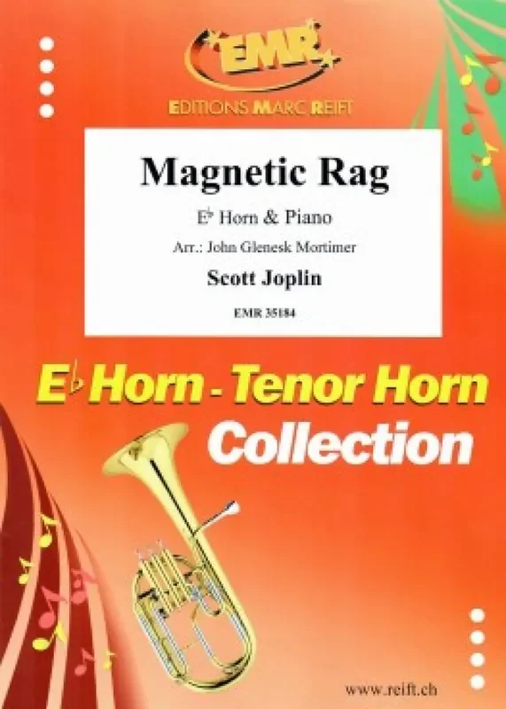 Scott Joplin Magnetic Rag (Arr. John Glenesk Mortimer) Horn in Es mit Begleitung