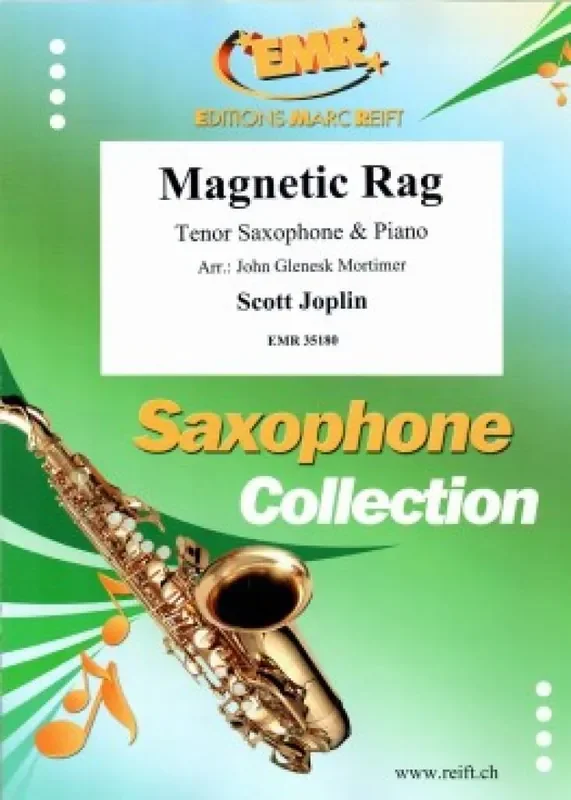 Scott Joplin Magnetic Rag (Arr. John Glenesk Mortimer) Tenorsaxophon mit Begleitung