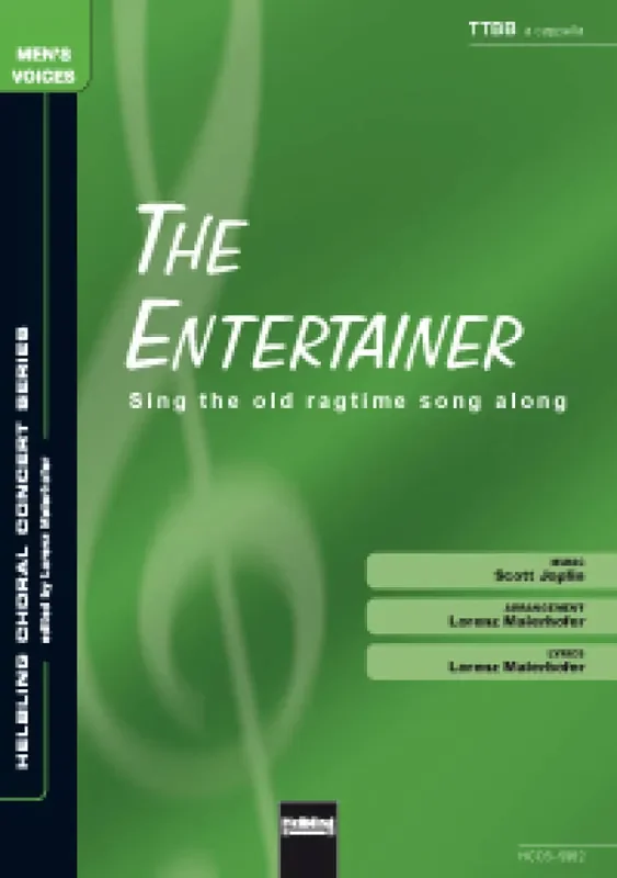 Scott Joplin The entertainer(Sing the old ragtime song along) (Arr. Lorenz Maierhofer) Männerchor mit Begleitung
