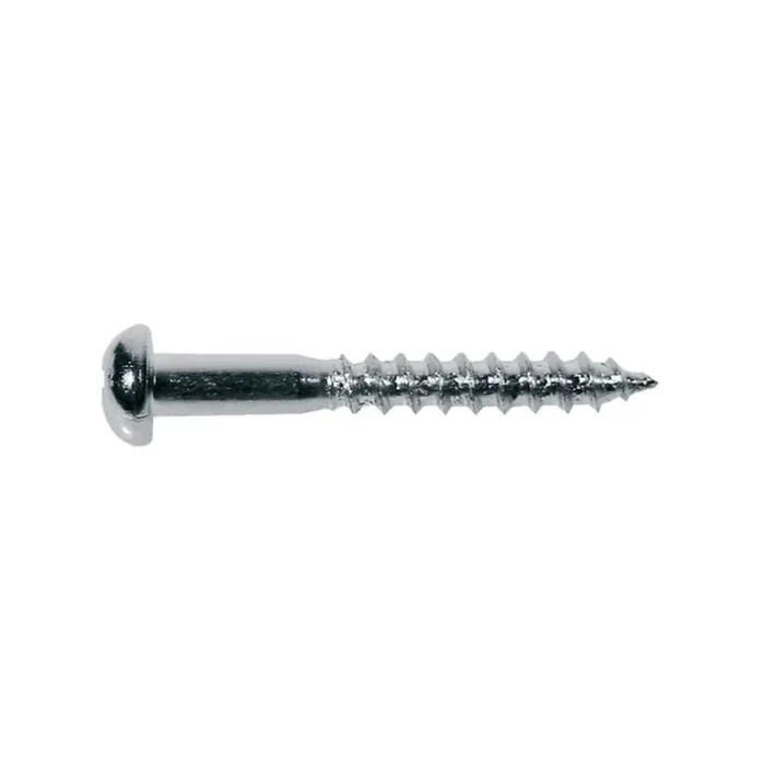 Screw, chrome, 3,5x32mm, 12pcs, dome head, for tremolo mount on body
