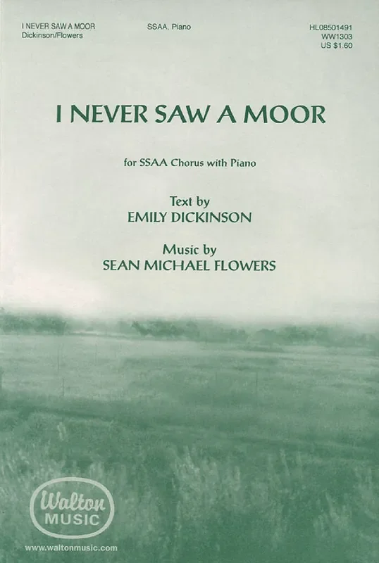Sean Michael Flowers I Never Saw a Moor Frauenchor mit Begleitung