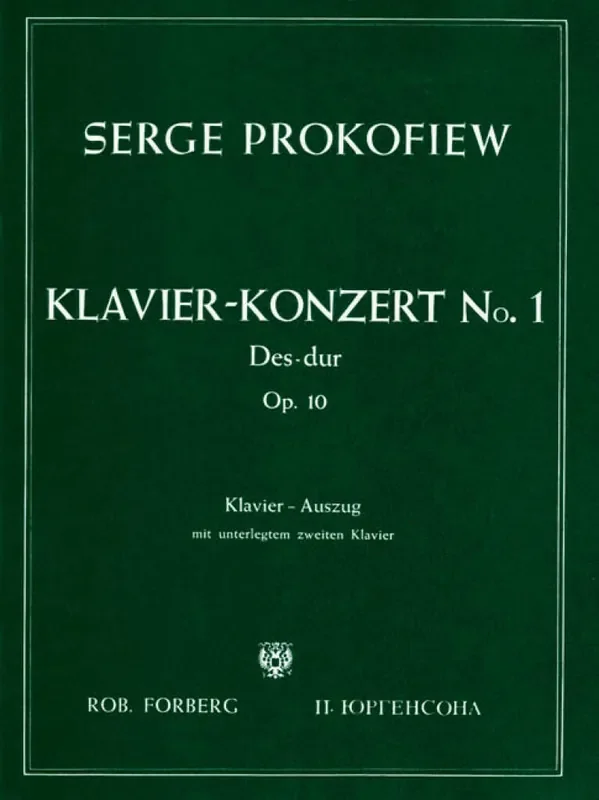 Sergei Prokofiev Konzert für Klavier und Orch. Nr.1 Des-Dur, op.10 Orchester mit Solo