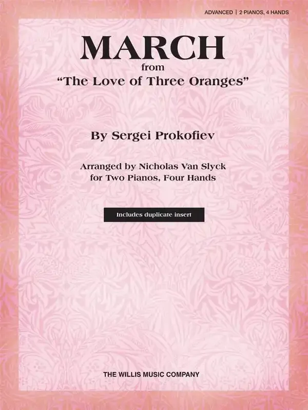 Sergei Prokofiev March from The Love of Three Oranges (Arr. Nicholas Van Slyck) Klavier Solo