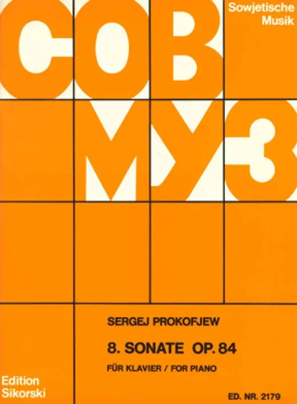 Sergei Prokofiev Sonate 8 Op.84 Klavier Solo