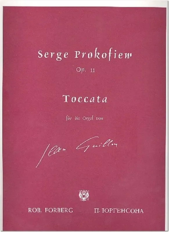 Sergei Prokofiev Toccata, op.11 Orgel