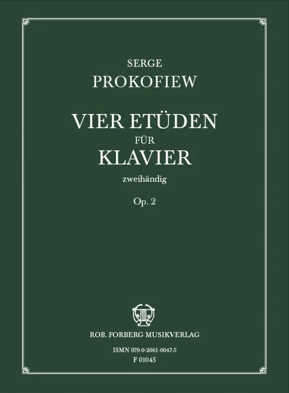 Sergei Prokofiev Vier Etüden, op. 2 Klavier Solo