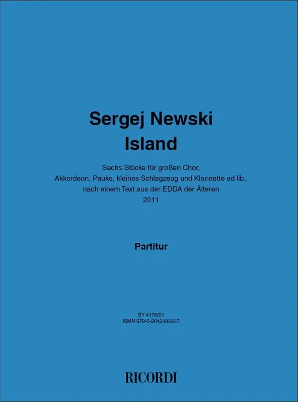 Sergej Newski Island Gemischter Chor mit Ensemble