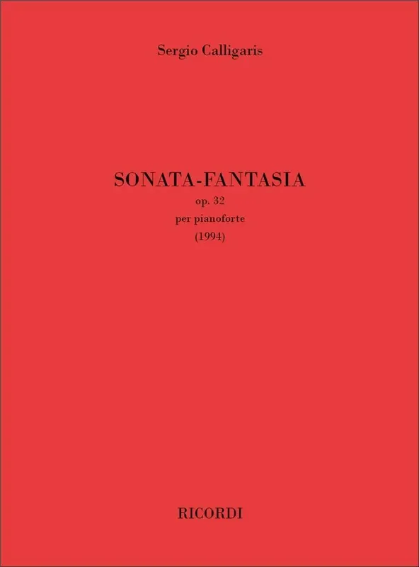 Sergio Calligaris Sonata-Fantasia op. 32 Klavier Solo