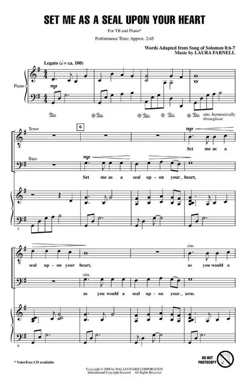 Set Me as a Seal upon Your Heart