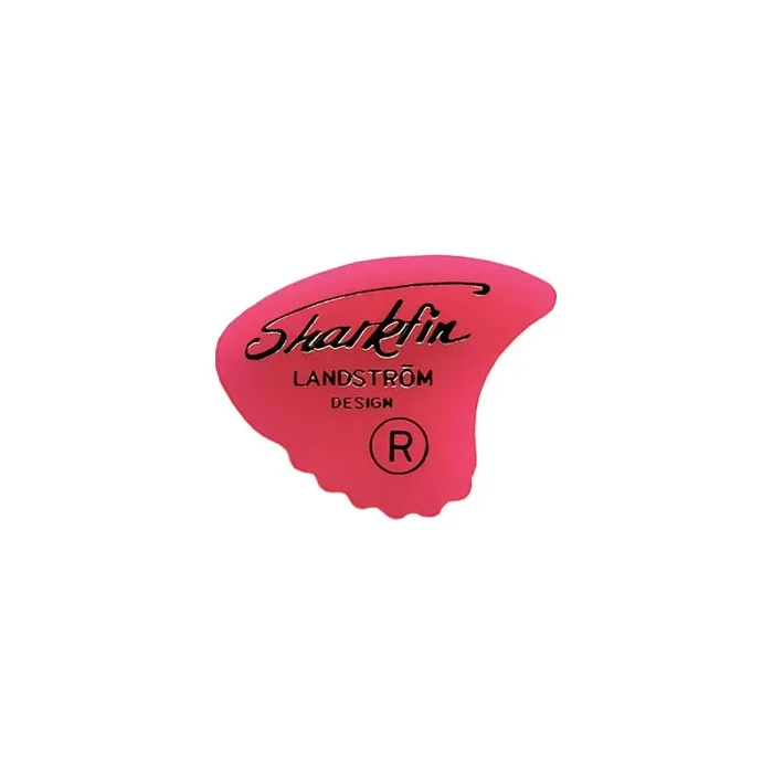 Sharkfin Plectrum rood/transparant
