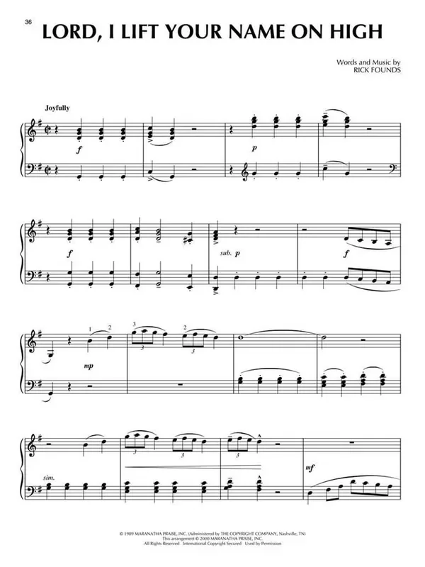 Shout to the Lord! Easy Piano