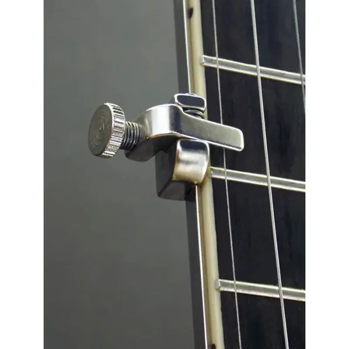 Shubb fifth string capo for banjo, with 5,75″ mounting bar, nickel