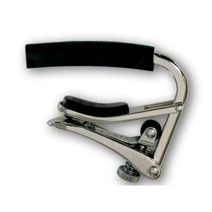 Shubb Standard Series capo for 7.5″ radius fretboard, polished nickel