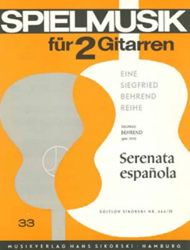 Siegfried Behrend Serenata espanola Gitarre Duett