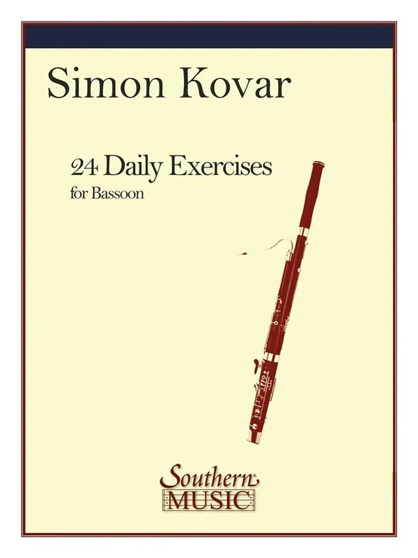 Simon Kovar 24 Daily Exercises For Bassoon Fagott Solo
