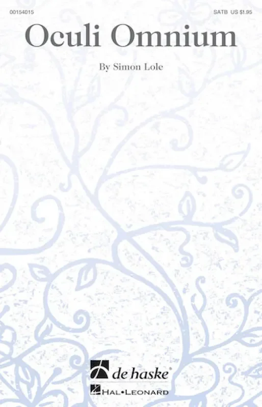 Simon Lole Oculi Omnium Gemischter Chor A cappella