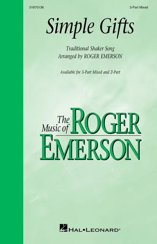 Simple Gifts (Arr. Roger Emerson) Gemischter Chor mit Begleitung