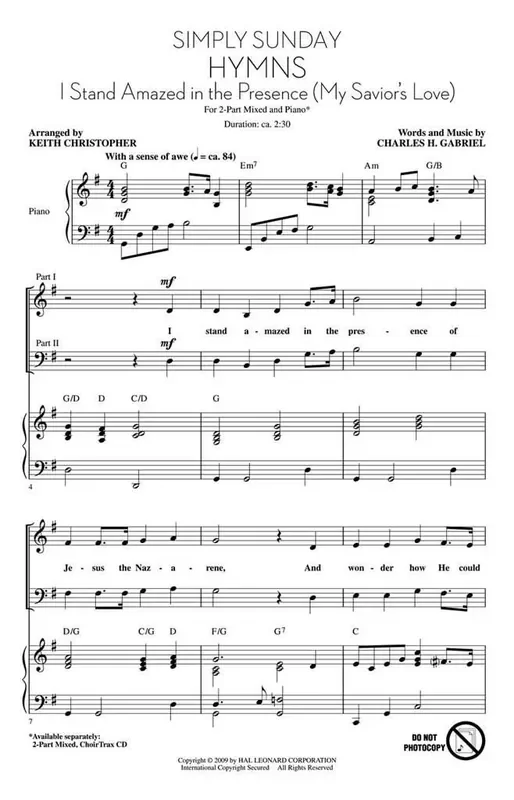 Simply Sunday (Arr. Keith Christopher) Frauenchor mit Begleitung