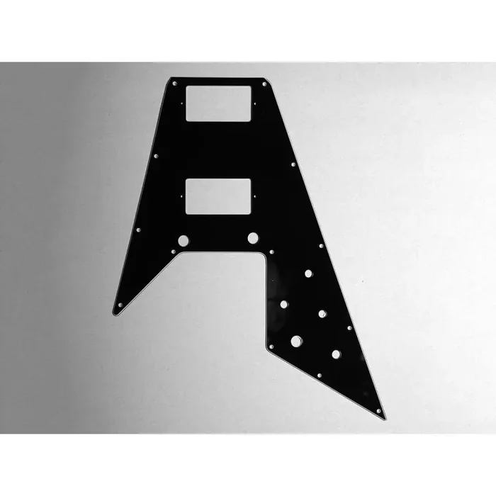 Slagplaat Flying V, zwart