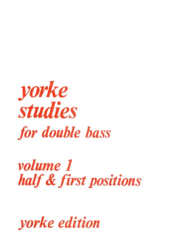 Slatford Yorke Studies For Double Bass Kontrabass Solo