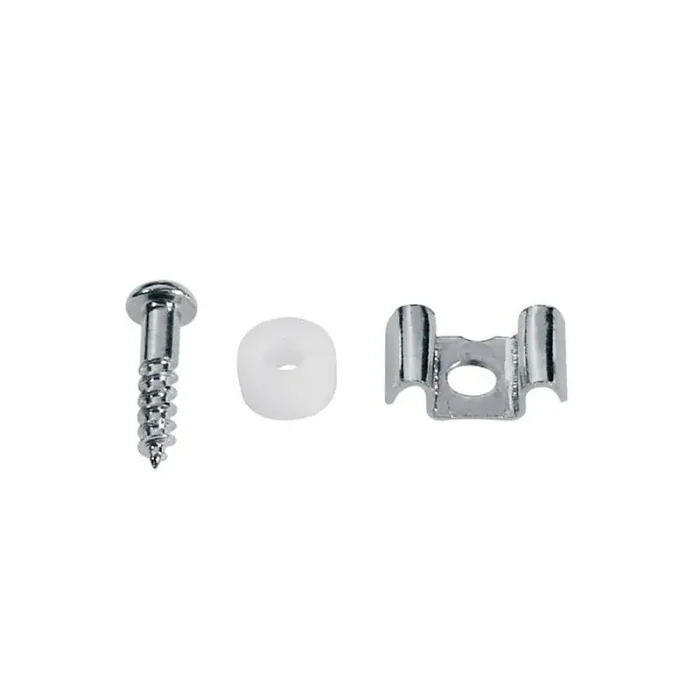 Snaargeleider,Strat, nikkel, inclusief nylon bus en schroef