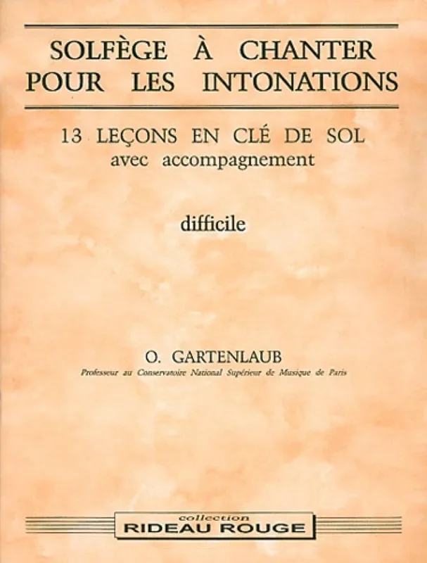 Solfège à chanter pour les intonations