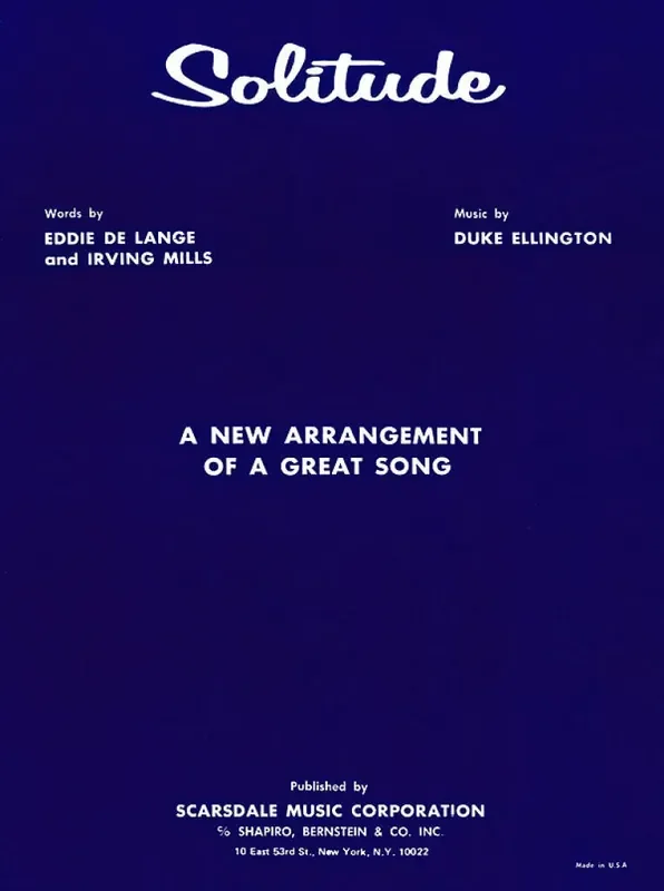 Solitude Klavier, Gesang, Gitarre (Songbooks)