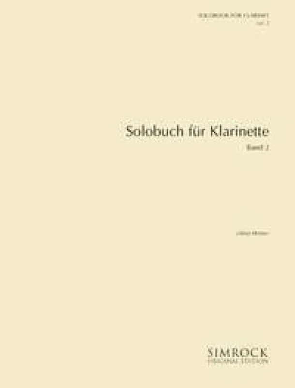 Solobook for Clarinet Band 2 Klarinette Solo