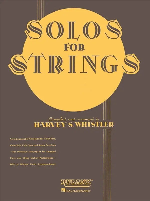 Solos For Strings – Violin Solo (First Position) (Arr. Harvey S. Whistler) Violine mit Begleitung