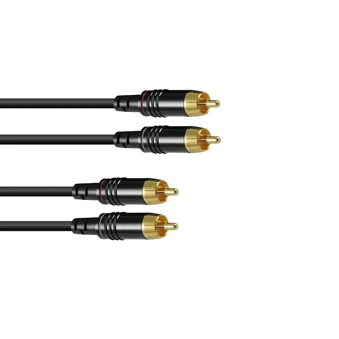 Sommer Cable Cinch Kabel 2×2 3m sw Hicon