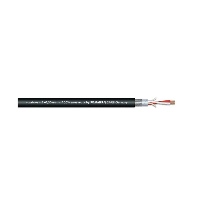 Sommer Cable Mikrofonkabel 2×0,50 100m sw SC-Primus
