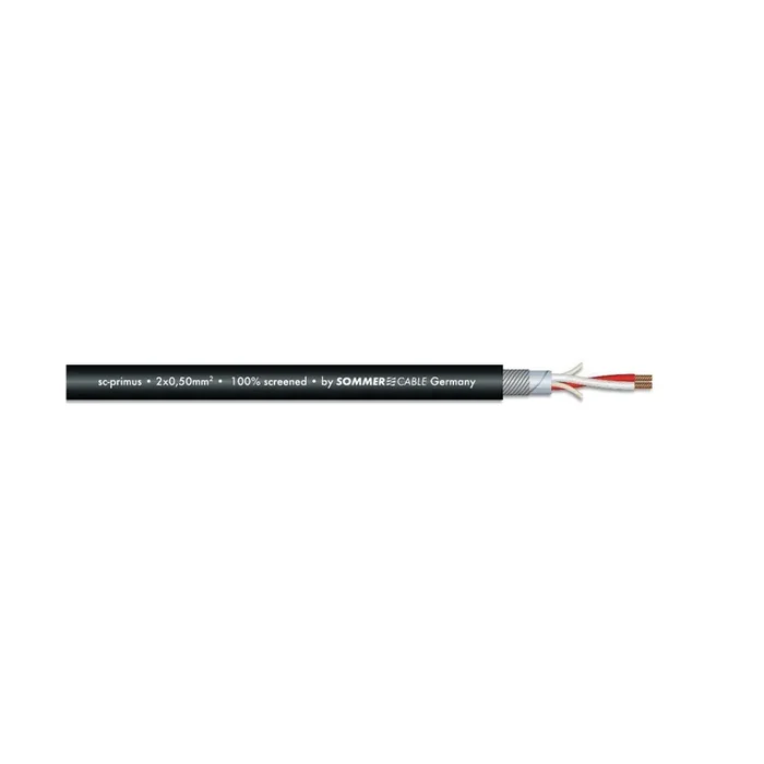 Sommer Cable Mikrofonkabel 2×0,50 100m sw SC-Primus FRNC