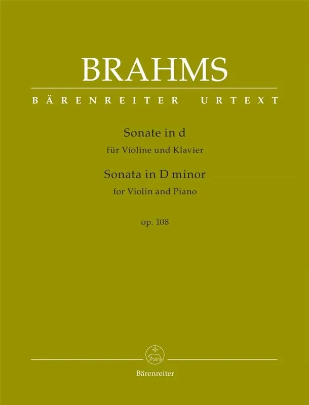 Sonata in D minor for Violin and Piano op. 108 Violine mit Begleitung