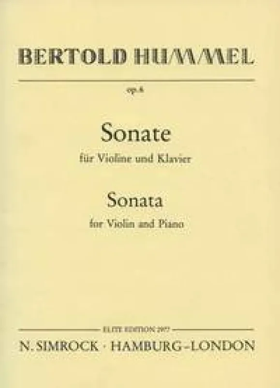 Sonata in G op. 6 Violine mit Begleitung