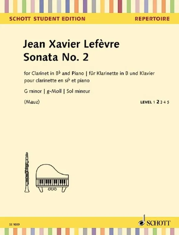 Sonata No. 2 Klarinette mit Begleitung