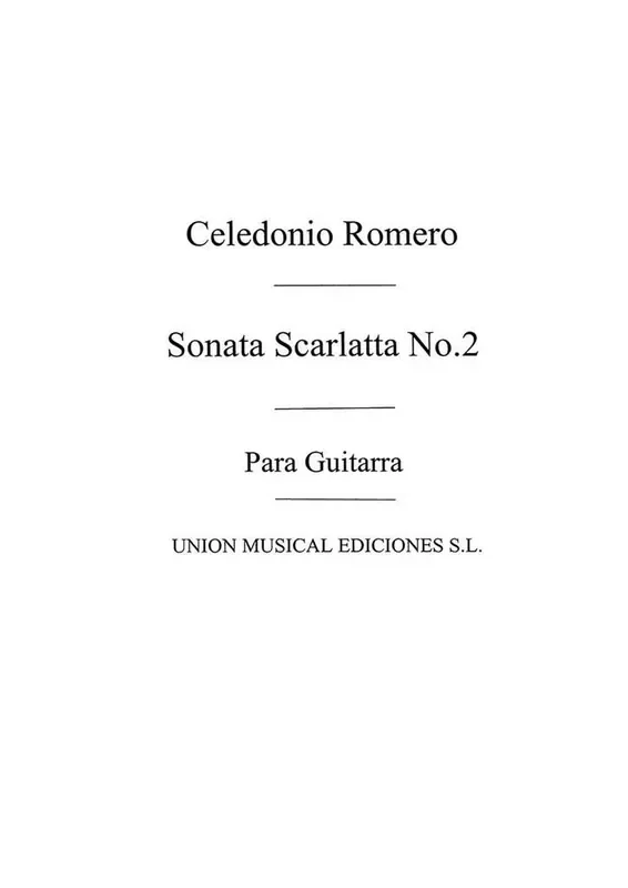 Sonata Scarlatta No.2 Gitarre Solo