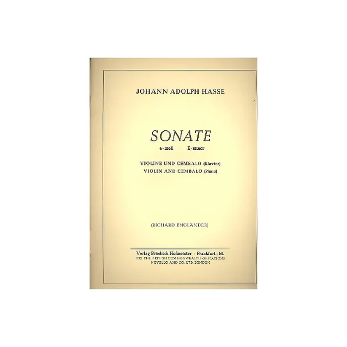Sonate e-Moll für Violine und