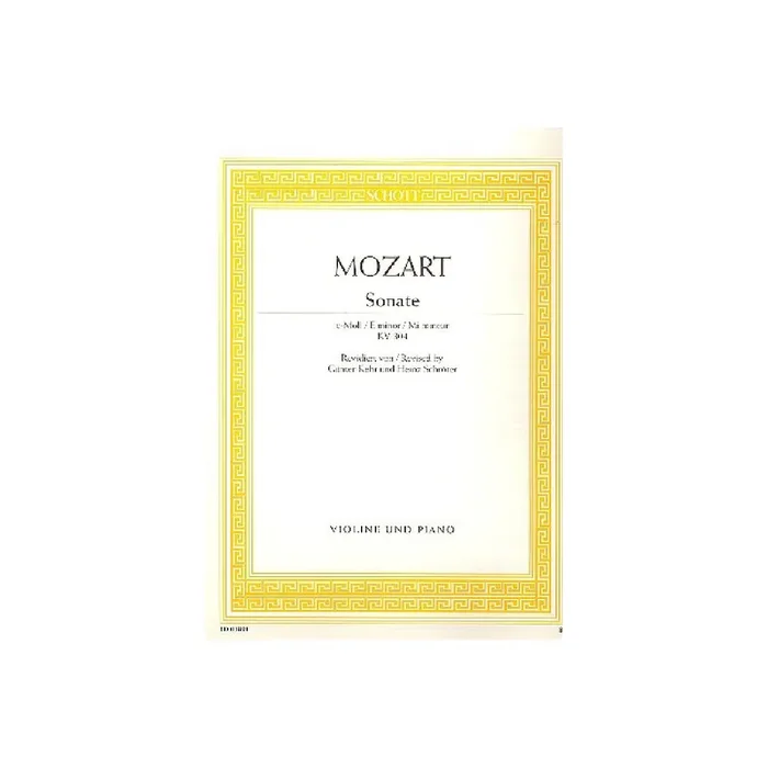 Sonate e-Moll KV304 für Violine