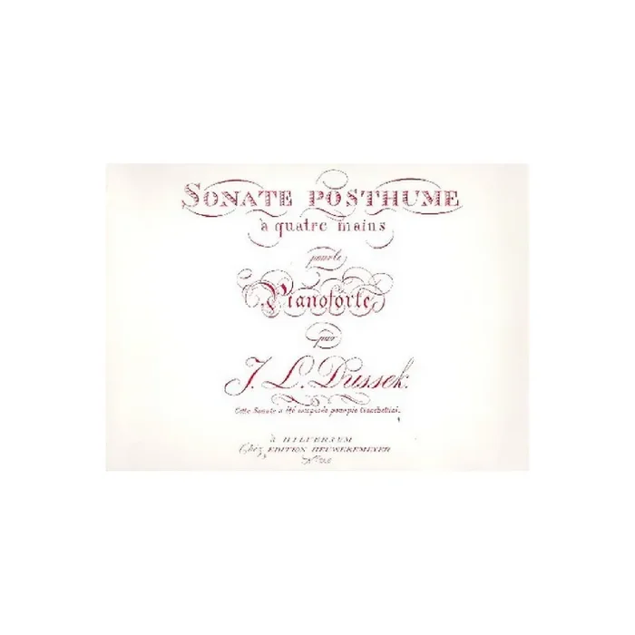 Sonate posthume pour piano a