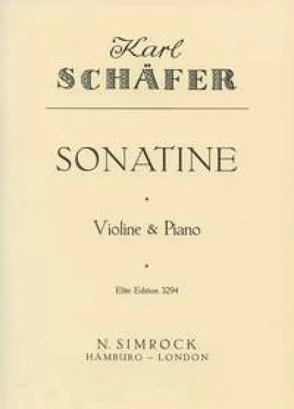 Sonatina Violine mit Begleitung