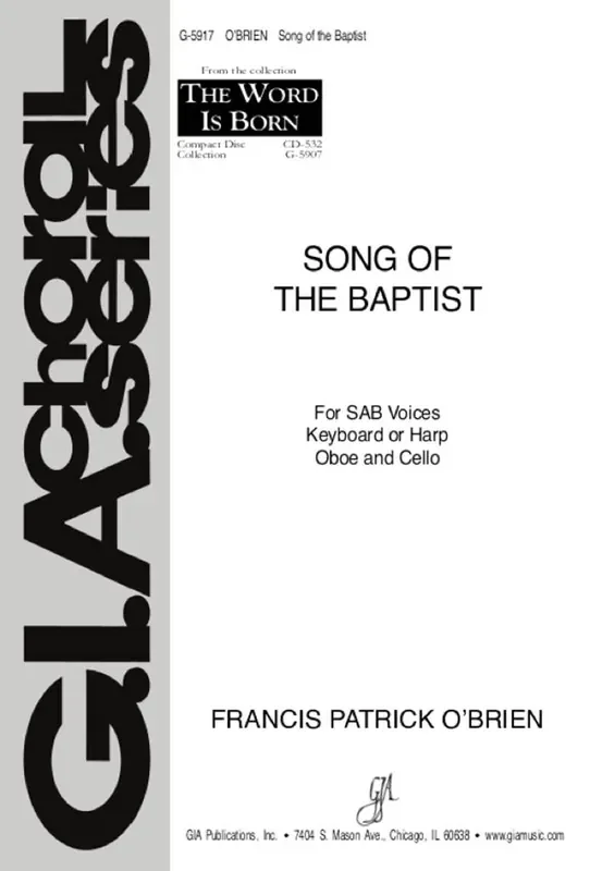 Song of the Baptist Gemischter Chor mit Klavier/Orgel