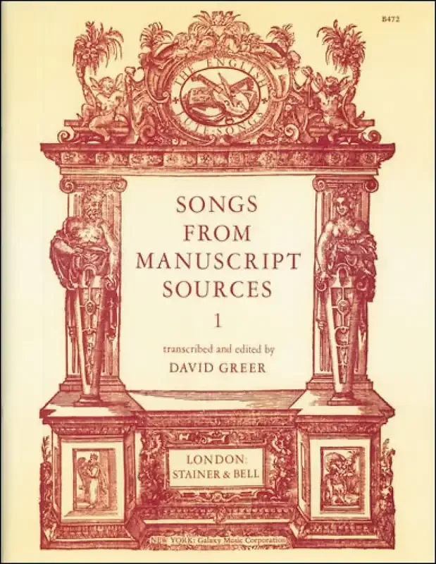 Songs From Manuscript Sources 1 Gesang mit Klavier