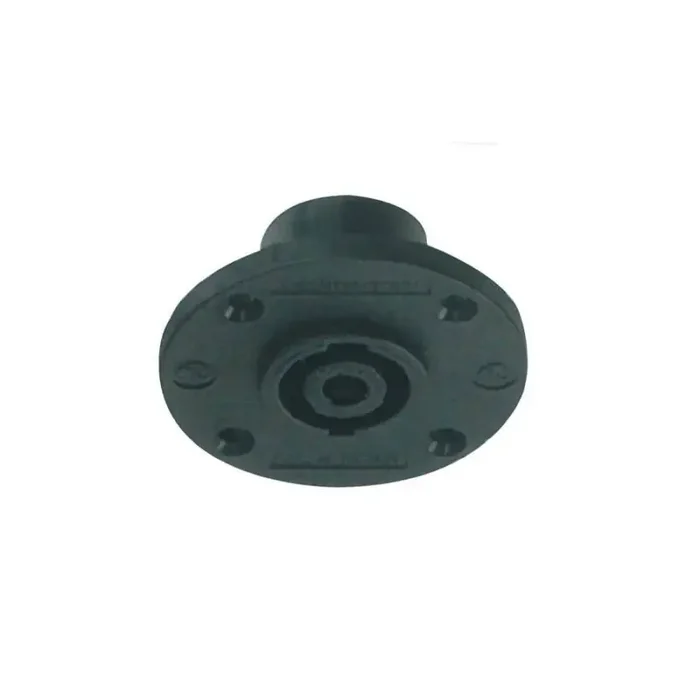 Speaker chassis conn, 4-polig, male, rond model, 50mm diameter
